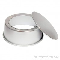 ZSL Round Cake Pan Removable Bottom Baking Tool Cheese Mousses Cake Mould Aluminum Alloy 10 inch - B072VD7SJV